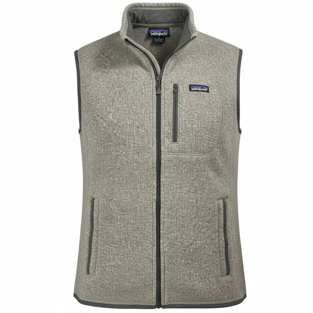 Patagonia Size XL Stonewash Gray Fleece Zip-Up Vest Cabincore, Adventure, Cozy
